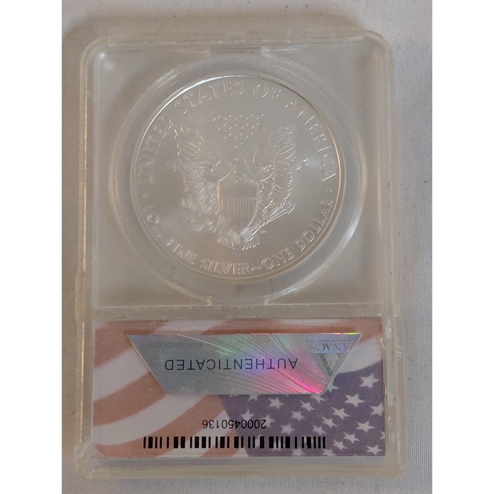 2010 American Silver Eagle Dollar 1 oz Silver ANACS MS70 Perfect Grade - Picture 5 of 6